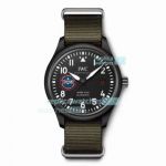 Replica IWC Pilot's Watch Mark XVII Black Steel Case Black Dial Nylon Strap 41MM